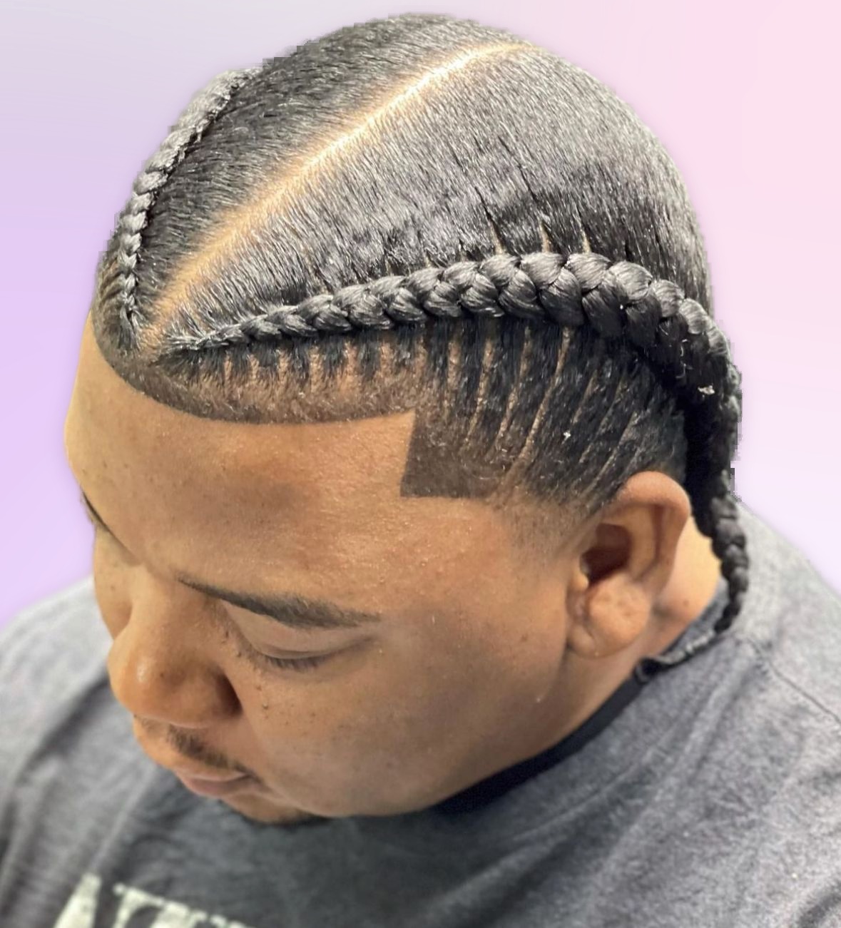 Stitch braids – men