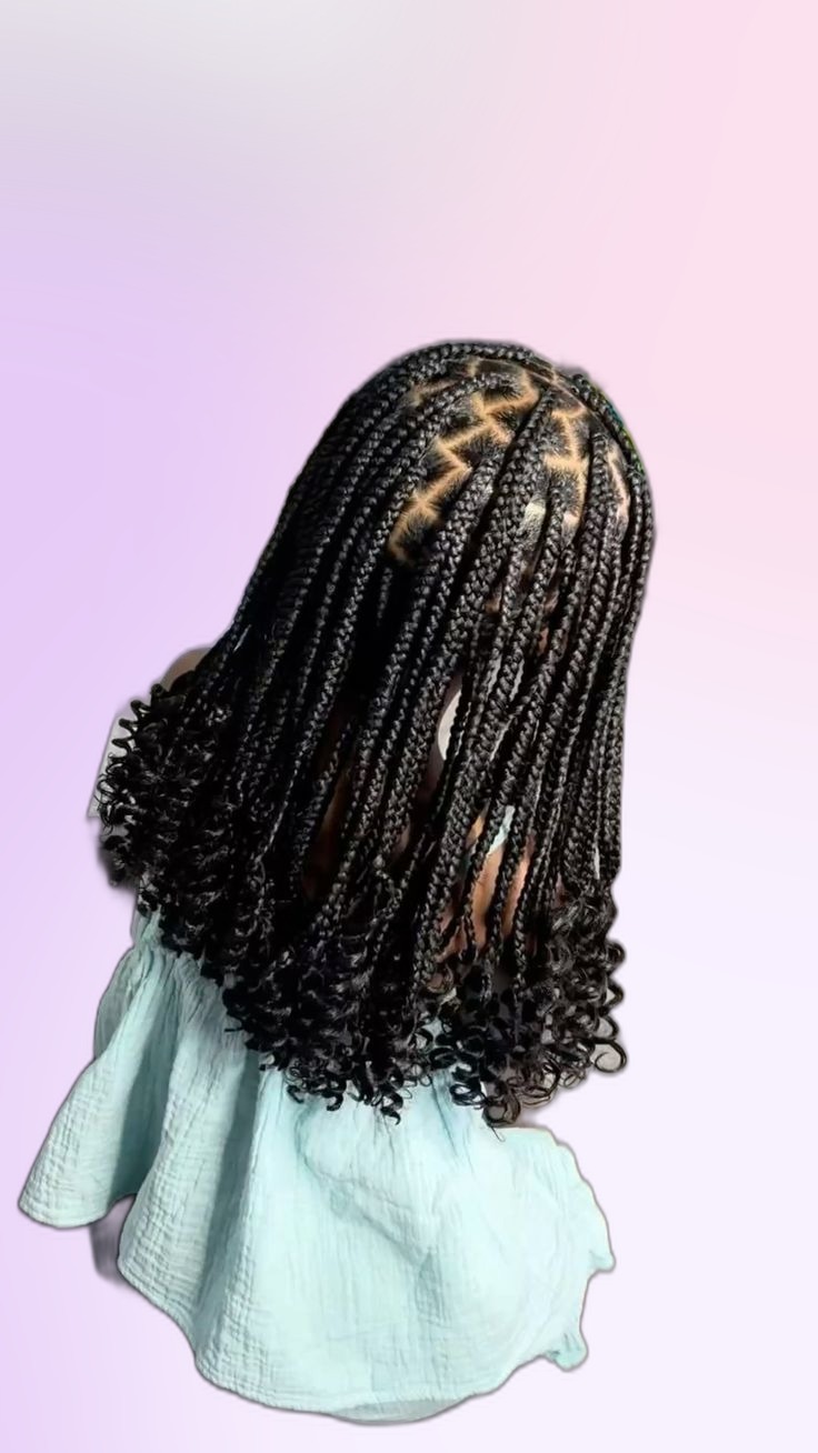 Kids hairstyles styled at Braids Worth