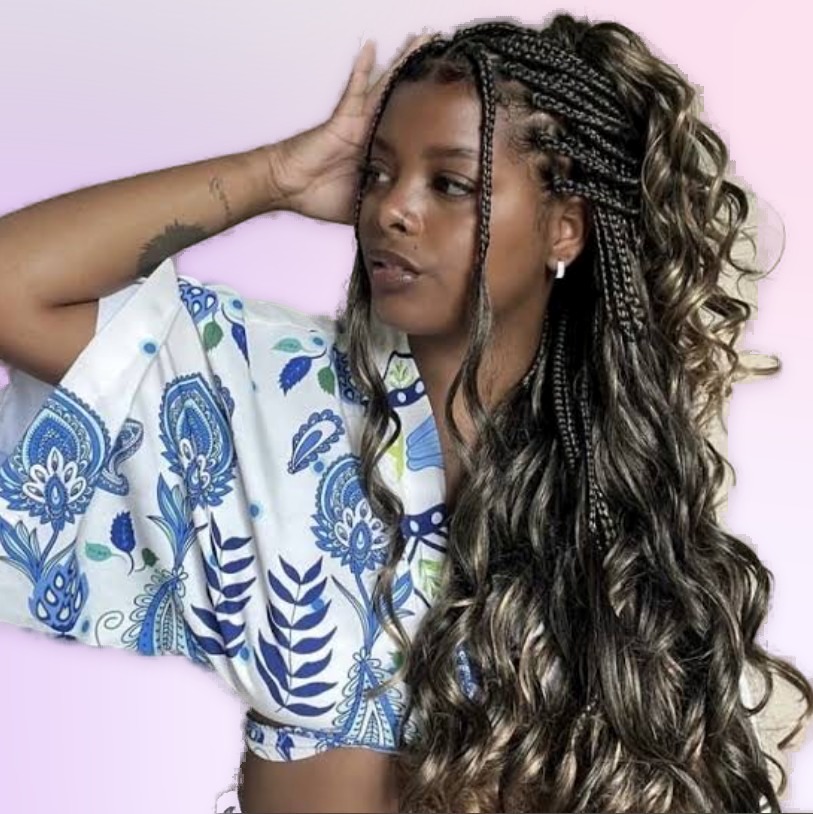 Medium French braids